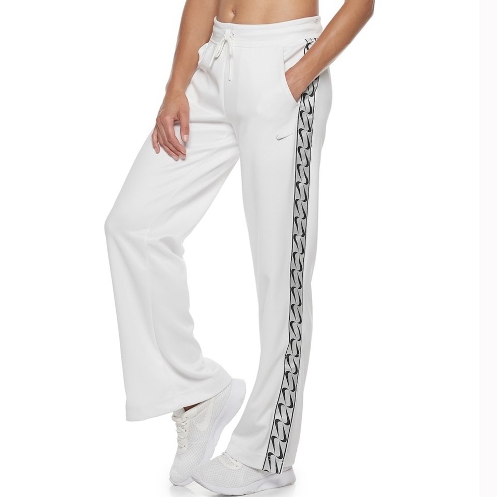 NWT Nike Swoosh Logo Open Hem Active Sweatpants